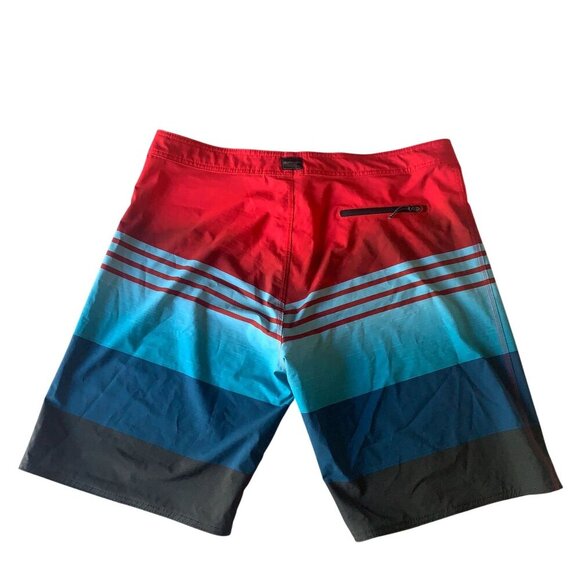 Bundle of 2 Men's Board Swim Shorts Rip Curl & Burnside Red & Blue Sz 38 Classic - Picture 7 of 16